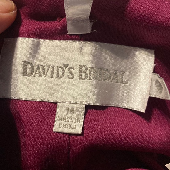 Nwt:
DAVID'S BRIDAL
long strapless mesh dress with side draping💎 - Picture 13 of 14